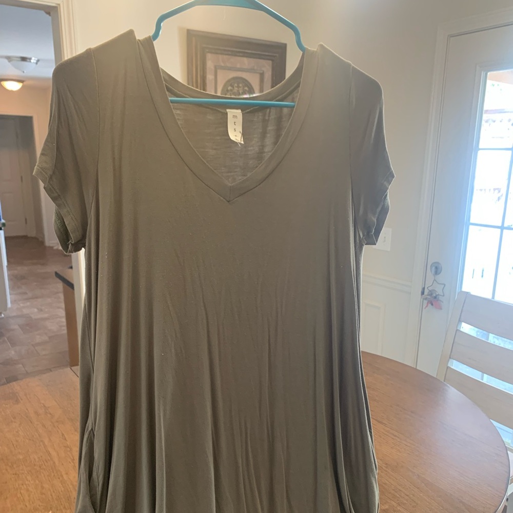 pretty olive green dress